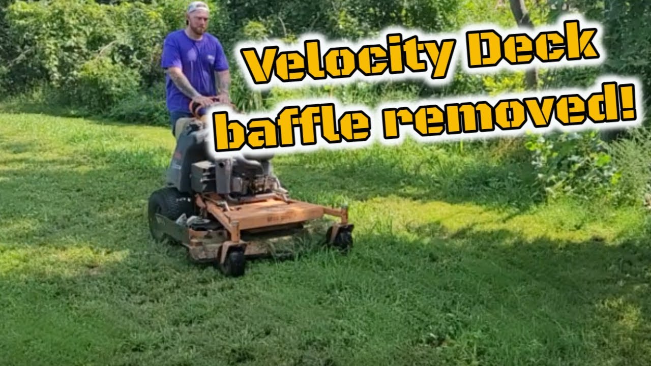 SCAG Velocity Deck Baffle goes bye bye