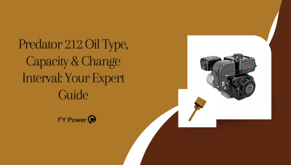 Predator 212 oil type, capacity, and change interval