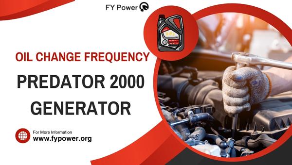 Predator 2000 Generator Oil Change Interval