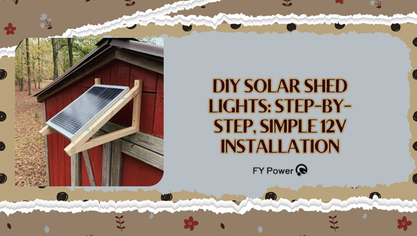 DIY Solar Shed Lights: Step-by-Step, Simple 12V Installation