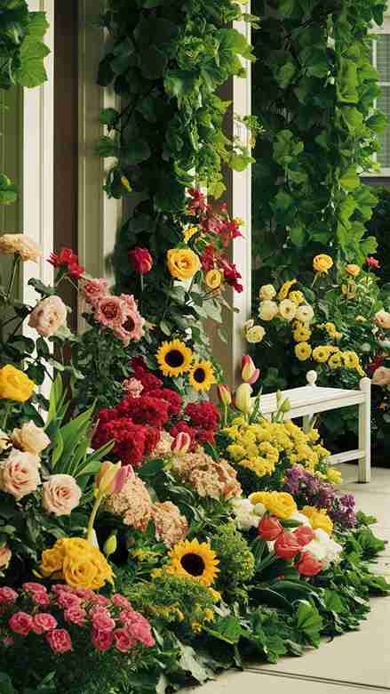 31 Stunning Front Yard Flower Bed Ideas for the Perfect Curb Appeal 15 31 Stunning Front Yard Flower Bed Ideas for the Perfect Curb Appeal 14